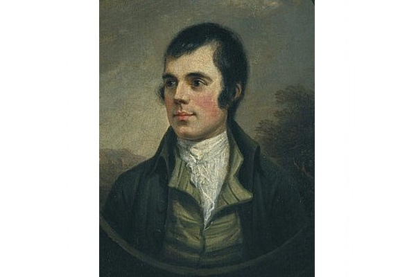 Robert Burns – Ausschnitt aus einem Ölgemälde von Alexander Nasmyth