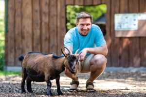 Jan Bauer mit einem seiner Schützlinge