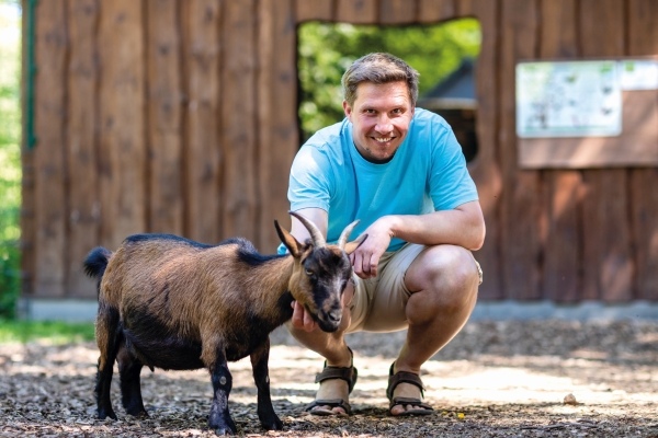 Jan Bauer mit einem seiner Schützlinge