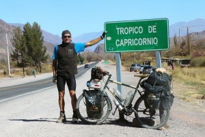 Thomas Meixner am Tropic of Capricorn (Argentinien)