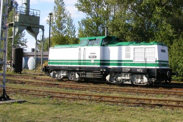 Die Lok V 100 003 des Eisenbahnvereins
