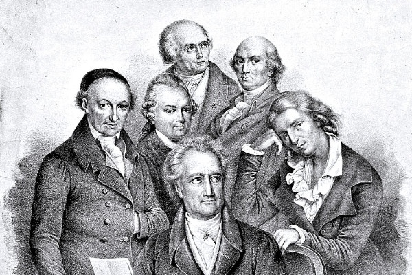 Goethe, Schiller, Wieland, Klopstock, Lessing und Herder