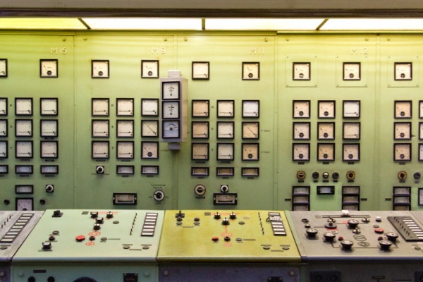 Schaltraum im ehemaligem Kraftwerk Zschornewitz