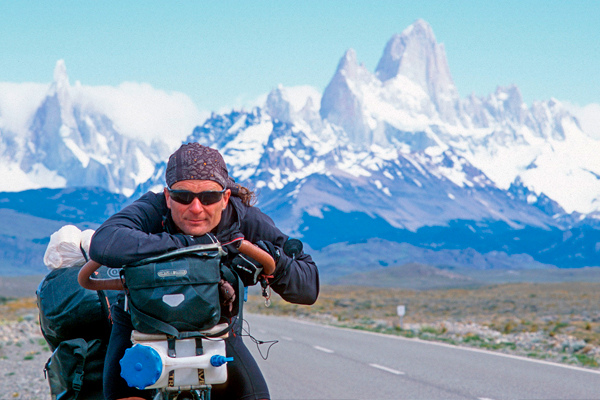 Vor dem Fitzroy Massiv in Patagonien